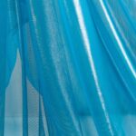 Tessuto Mesh (Tulle) Monoelastico Effetto Acqua - al Metro - Turchese