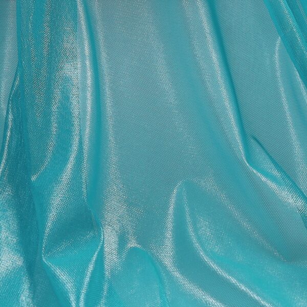 Tessuto Mesh (Tulle) Monoelastico Effetto Acqua - al Metro - TurcheseChiaro