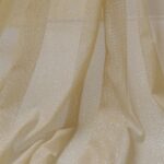 Tessuto Mesh (Tulle) Monoelastico Glitter Polvere di Stelle - al Metro - Carne Glitter Argento