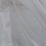 Tessuto Mesh (Tulle) Monoelastico Glitter Polvere di Stelle - al Metro - Bianco Glitter Oro