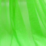 Tessuto Mesh (Tulle) Monoelastico Glitter Polvere di Stelle - al Metro - Verde Fluo Glitter Argento