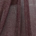 Tessuto Mesh (Tulle) Bielastico Glitter Polvere di Stelle - al Metro - Vinaccio Glitter Argento