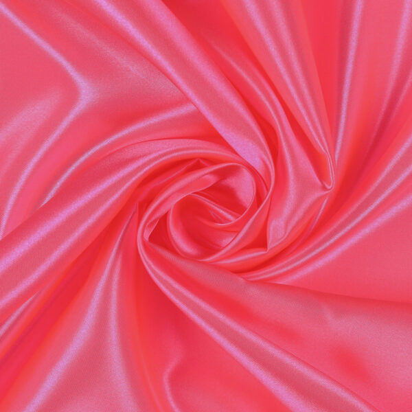 Tessuto Raso Al Metro - Colore Rosa Fluo