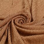Tessuto Maglina Bielastica Lurex Mykonos - al Metro - Nocciola Lurex Oro