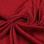 Tessuto Maglina Bielastica Lurex Mykonos - al Metro - Rosso India Lurex Rosso