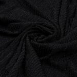 Tessuto Maglina Bielastica Lurex Mykonos - al Metro - Nero Lurex Nero