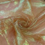 Tessuto Organza Creponne Winks - al Metro - Carne Iridescente