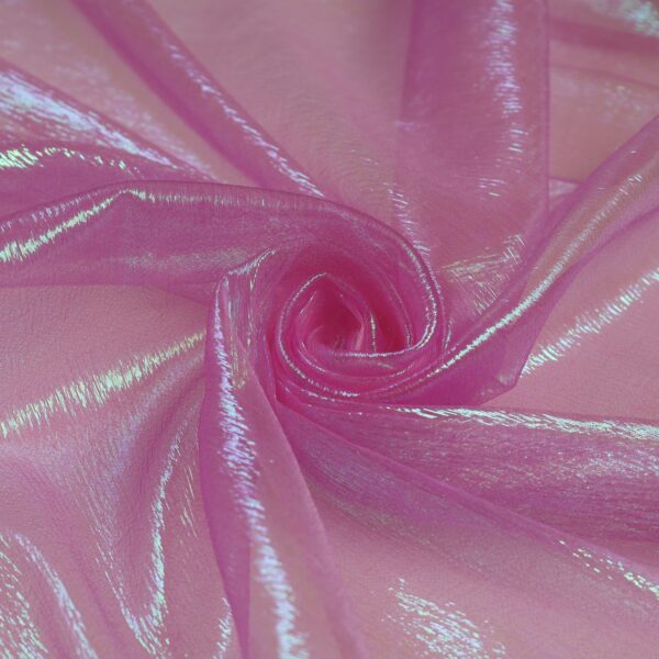 Tessuto Organza Creponne Winks - al Metro - Glicine Iridescente