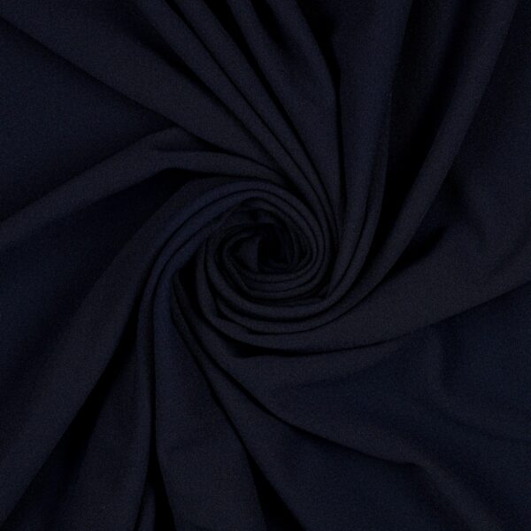 Tessuto Scuba Crepe - Blu Navy - Mezzo Metro