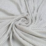 Tessuto Maglina Bielastica Lurex Zante - al Metro - Bianco Lurex Argento