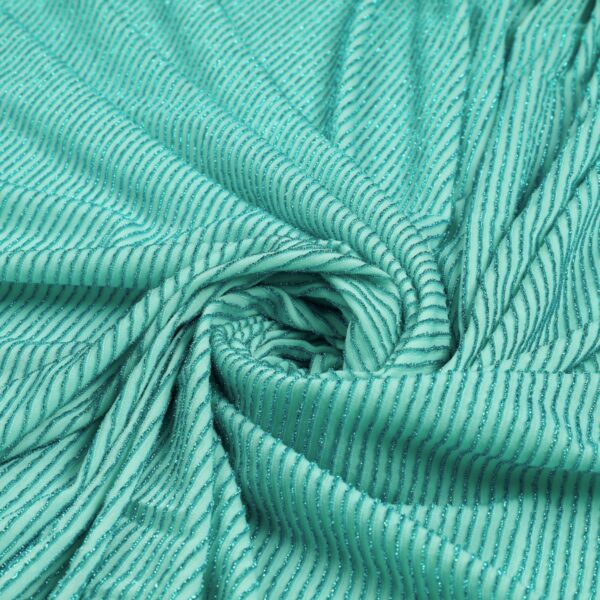 Tessuto Maglina Bielastica Lurex Zante - al Metro - Tiffany Lurex Turchese