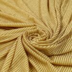 Tessuto Maglina Bielastica Lurex Zante - al Metro - Giallo Lurex Oro