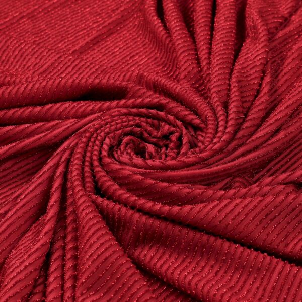 Tessuto Maglina Bielastica Lurex Zante - al Metro - Rosso India Lurex Rosso