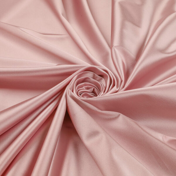 Tessuto Duchesse Elastica - al Metro - Rosa Perla
