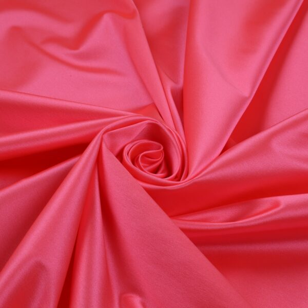 Tessuto Duchesse Elastica - al Metro - Fucsia Fluo