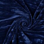 Velluto Effetto Corteccia - al Metro - Blu Navy - Mezzo Metro