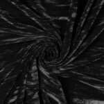 Velluto Effetto Corteccia - al Metro - Nero - Mezzo Metro