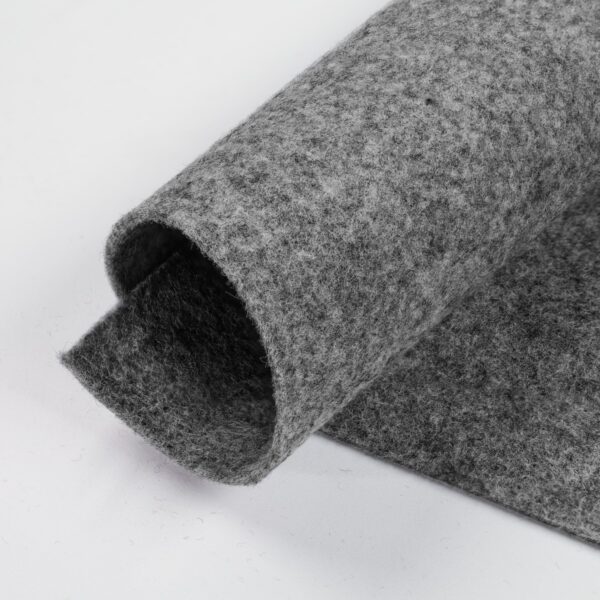 Pannello Feltro Lana 3mm - Colore Grigio Melange - Misura 50x36cm