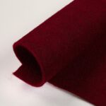 Pannello Feltro Lana 3mm - Colore Rosso India - Misura 50x36cm