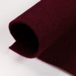 Pannello Feltro Lana 3mm - Colore Bordeaux - Misura 50x36cm
