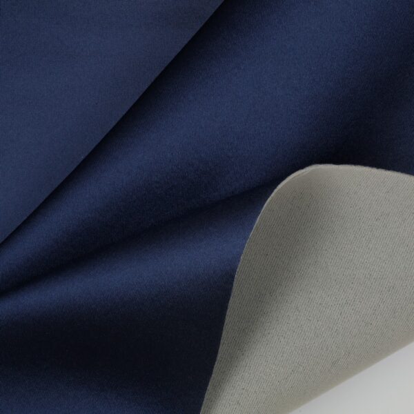 Tessuto Spugna Lucida Accoppiata - al Metro - Blu Navy