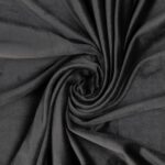 Tessuto Ciniglia Vellutata Pesante - al Metro - Nero