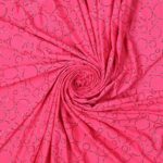 Lycra Fantasia Bubble Glitter - al Metro - Fucsia Fluo Glitter Fucsia