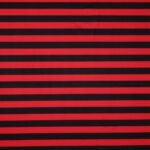 Lycra Fantasia SGV Carnival - Riga Grande Orizzontale Nero/Rosso