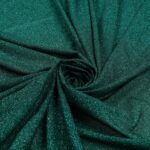 Tessuto Mesh (Tulle) Bielastico Glitter Tono su Tono - al Metro - Verde Inglese