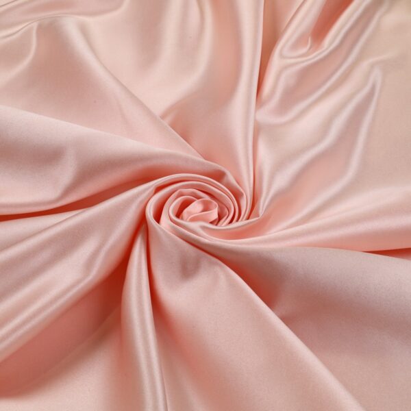 Tessuto Duchesse Fissa Poly - Rosa Polvere