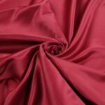 Tessuto Duchesse Fissa Poly - Rosso India
