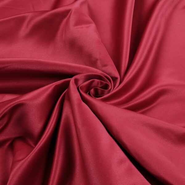 Tessuto Duchesse Fissa Poly - Rosso India