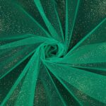 Tulle Glitter Explosion Semirigido - Verde
