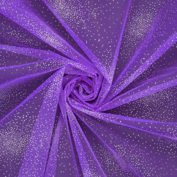 Tulle Glitter Explosion Semirigido - Viola