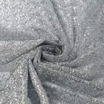 Tulle Galassia Glitter - al Metro - Grigio Glitter Argento - Mezzo Metro