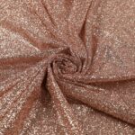 Tulle Galassia Glitter - al Metro - Carne Glitter Bronzo - Mezzo Metro