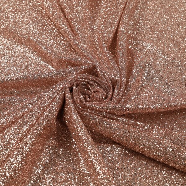 Tulle Galassia Glitter - al Metro - Carne Glitter Bronzo