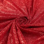 Tulle Galassia Glitter - al Metro - Rosso Glitter Rosso - Mezzo Metro