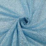 Tulle Galassia Glitter - al Metro - Celeste Glitter Argento Celeste - Mezzo Metro