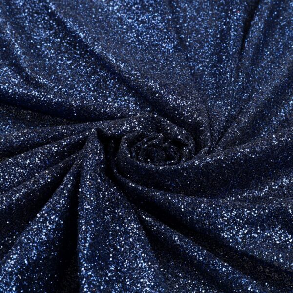 Tulle Galassia Glitter - al Metro - Blu Navy Glitter Blu - Mezzo Metro