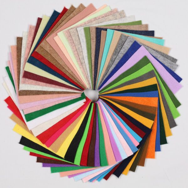 Kit Fogli Pannolenci Pacco Assortito - 60 Fogli - Misura 10×10