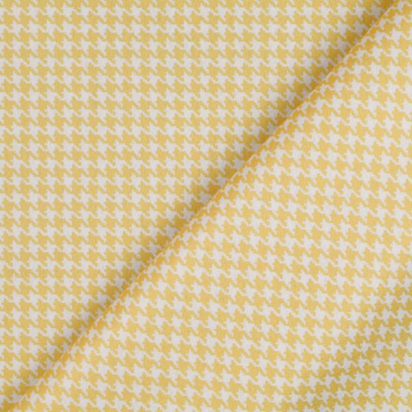 Pannolenci Fantasia Pied de Poule - Stampa Digitale - al Metro - Giallo