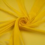 Tessuto Chiffon Mano Seta (Monobava) Debacato - al Metro - Giallo