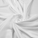 Tessuto Satin Mano Seta (Monobava) Debacato Liscio - al Metro - Bianco
