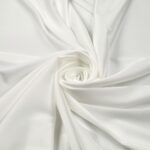 Tessuto Satin Mano Seta (Monobava) Debacato Liscio - al Metro - Bianco Seta