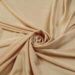 Tessuto Satin Mano Seta (Monobava) Debacato Liscio - al Metro - Beige
