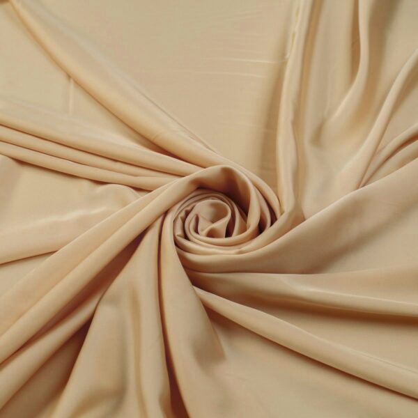 Tessuto Satin Mano Seta (Monobava) Debacato Liscio - al Metro - Beige