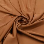 Tessuto Satin Mano Seta (Monobava) Debacato Liscio - al Metro - Caramello