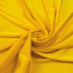 Tessuto Satin Mano Seta (Monobava) Debacato Liscio - al Metro - Giallo