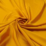 Tessuto Satin Mano Seta (Monobava) Debacato Liscio - al Metro - Giallo Ocra